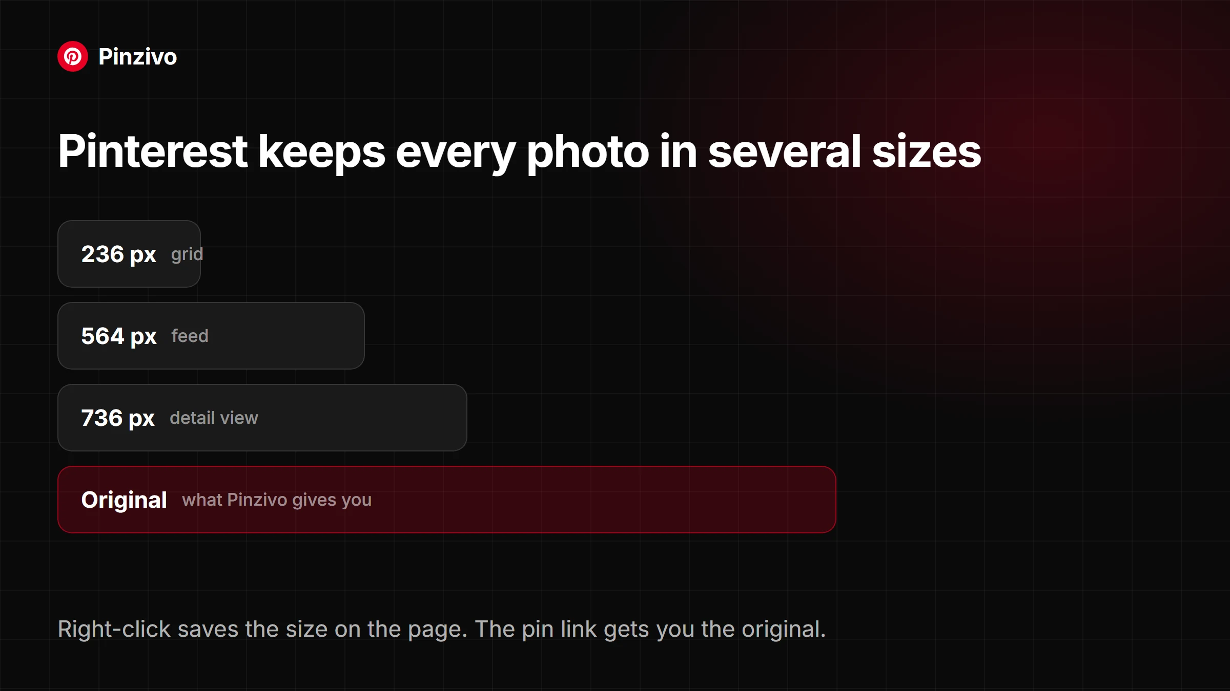 Pinterest image sizes compared with the original file