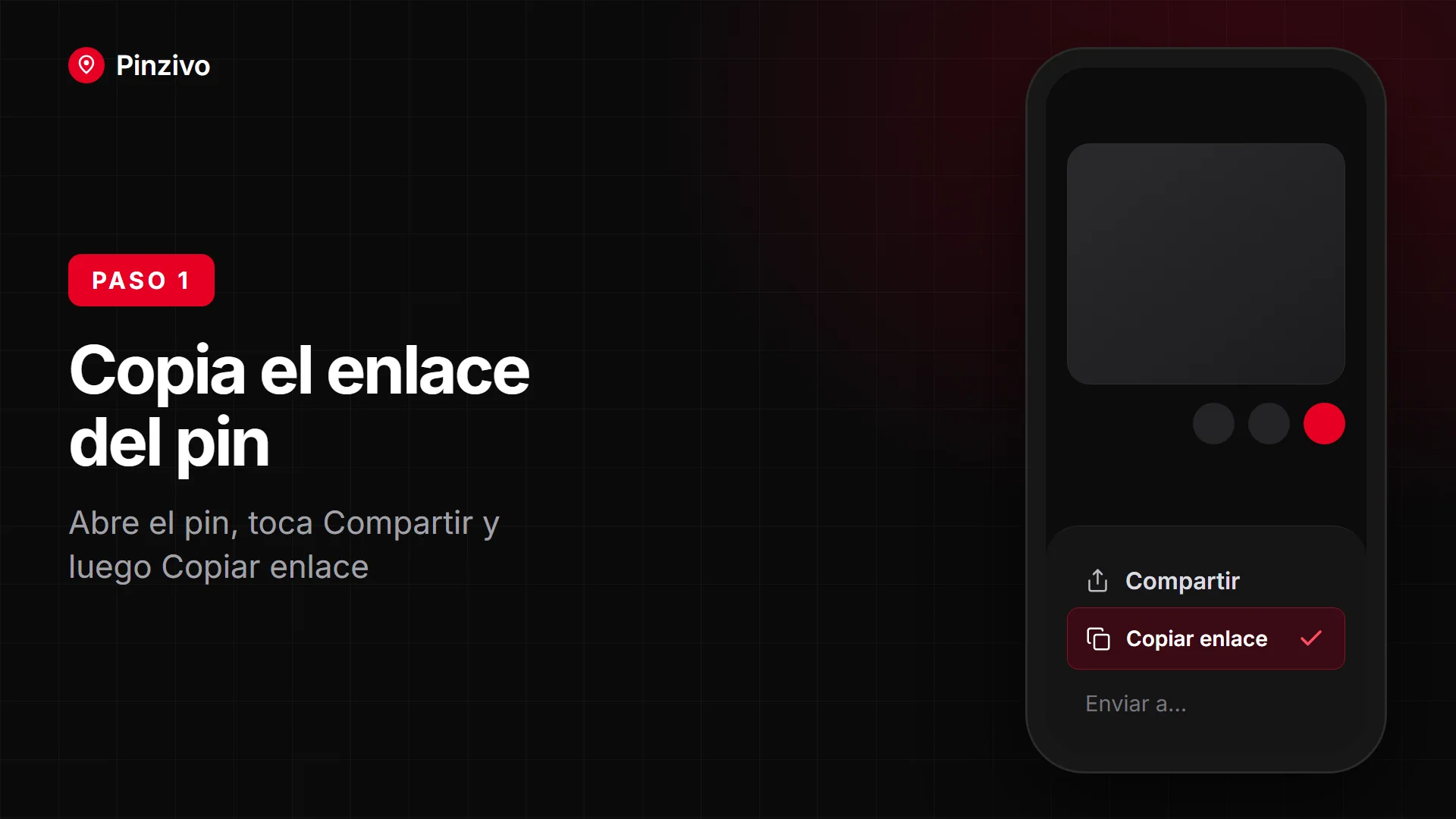Cómo copiar el enlace de un pin de Pinterest desde el celular con Compartir
