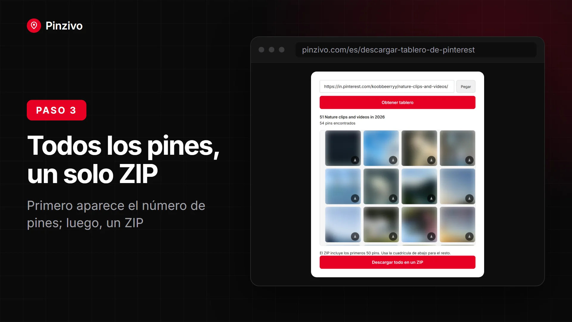 Descargar un tablero de Pinterest: todos los pines en un ZIP con el descargador