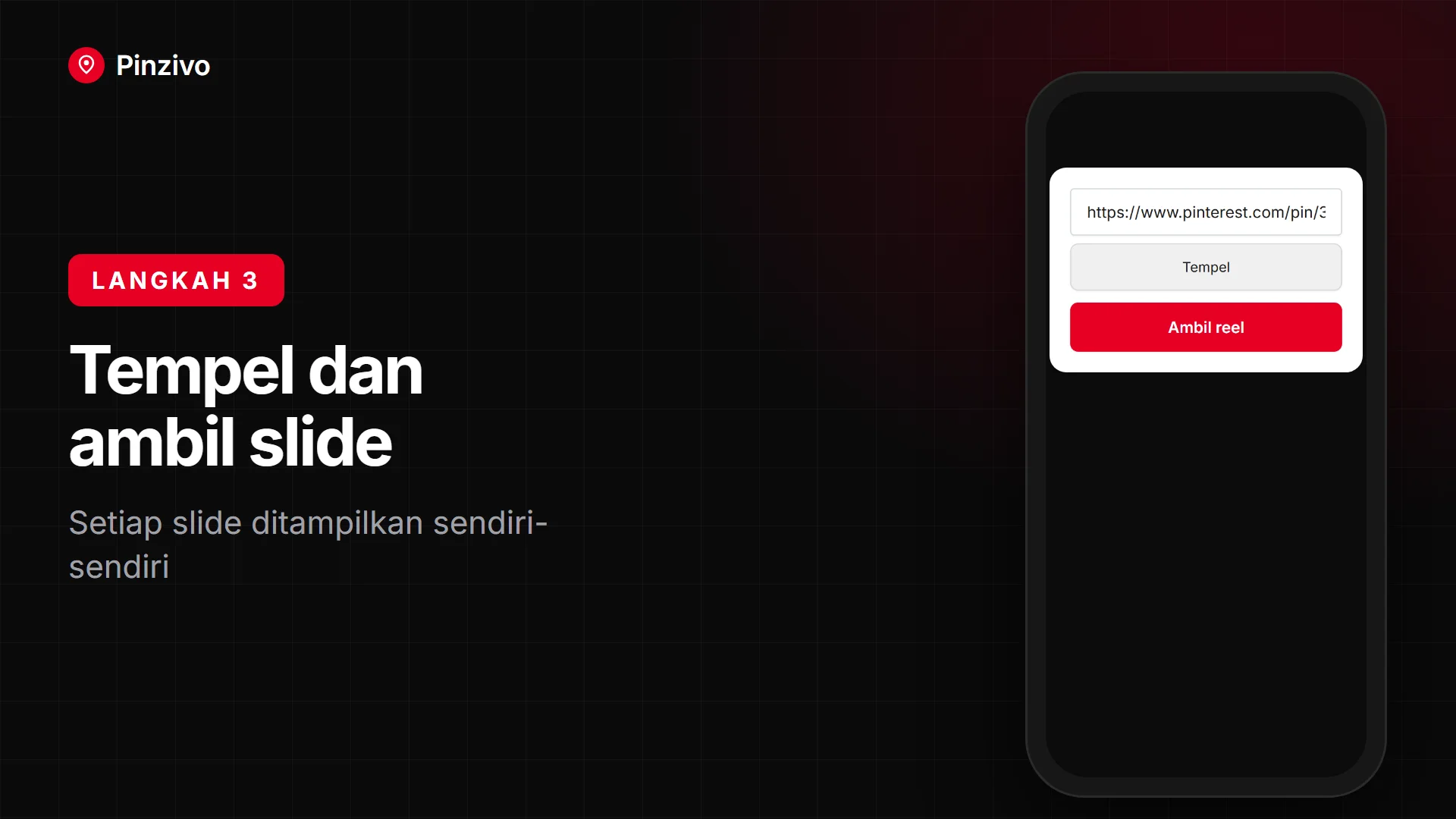 Tempel link reel Pinterest Tempel link reel Pinterest di ponsel dan ambil setiap slide secara terpisah