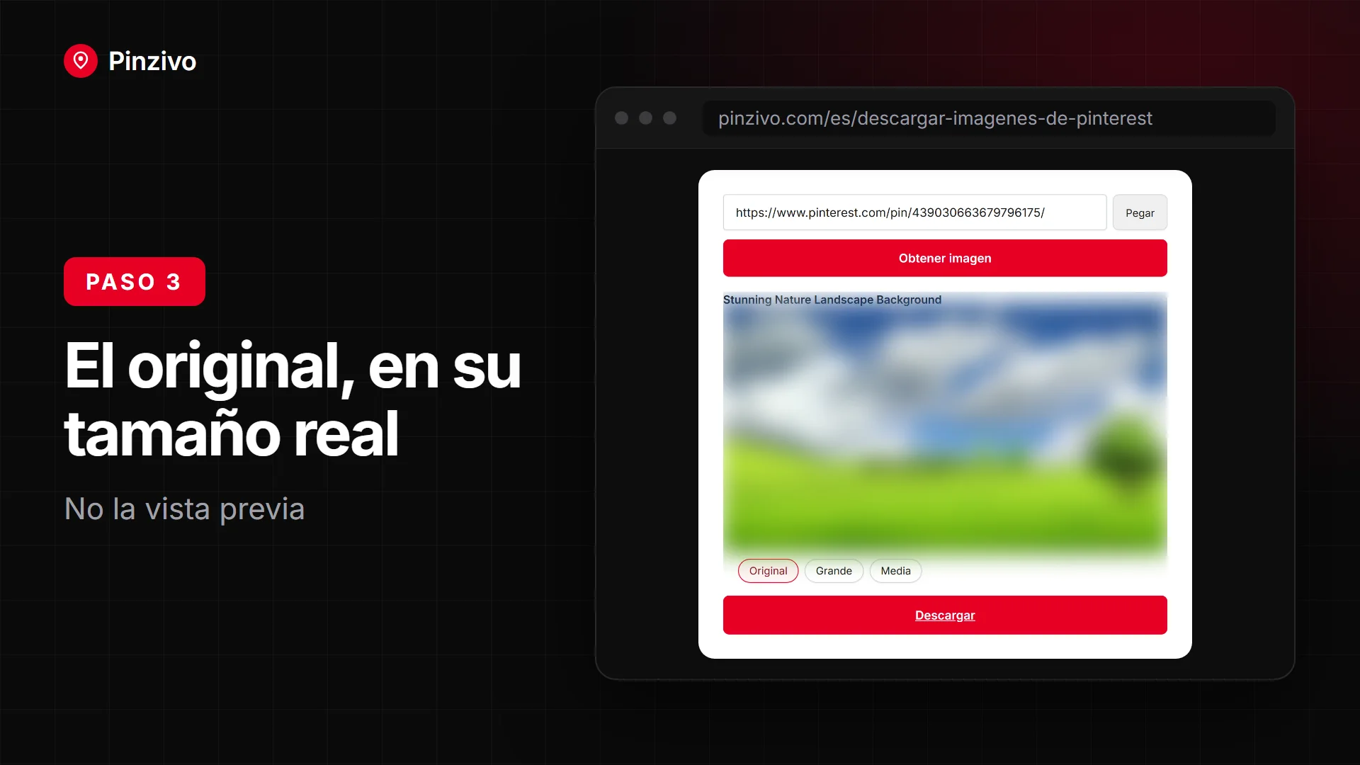 Imagen de Pinterest en tamaño original Descarga la imagen de Pinterest en tamaño original con el descargador de imágenes en computadora